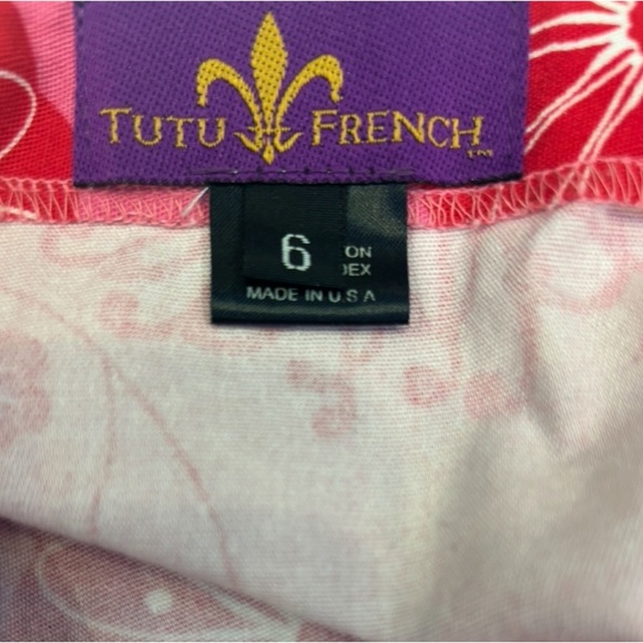 TuTu French Cotton Mini skirt: Retro Valentines day standout! - Picture 4 of 5